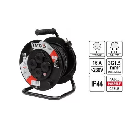 YATO Kábeldob 30m 3x1,5mm2