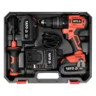 YATO Akkus ütvefúró-csavarozó 75 Nm szénkefe nélküli 18 V Li-Ion (2 x 3 Ah akku