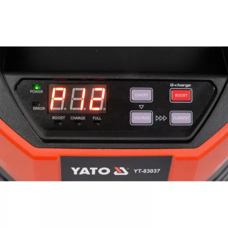 YATO Akkumulátor töltő 12 V / 20 A / max. 300 Ah