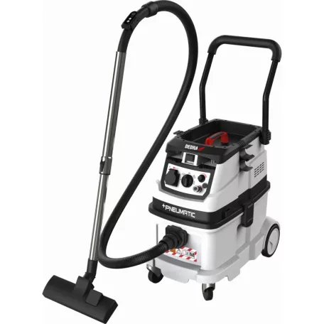 DEDRA Építőipari porszívó automatikus szűrőtisztító funkcióval, M osztályú, pneumatikus csatlakozás DED6609P