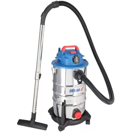 DEDRA Műhely porszívó száraz és nedves munkákhoz, 1400W, 30L DED6612