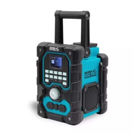 Dedra Akkumulátoros DAB+/FM rádió 18V bluetooth USB
