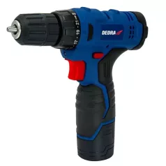   DEDRA Akkumulátoros fúró csavarozó 12V, 1,5Ah, 3-5h, 0-650rpm DED7874