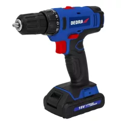   DEDRA Akkumulátoros fúró csavarozó 18V, 1,5Ah, 1h, 0-400/0-1350rpm DED7880