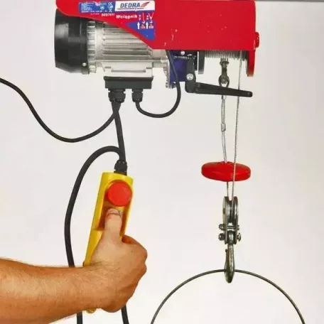 DEDRA Elektromos csörlő 1,0kW, 6m/500kg, 12m/250kg