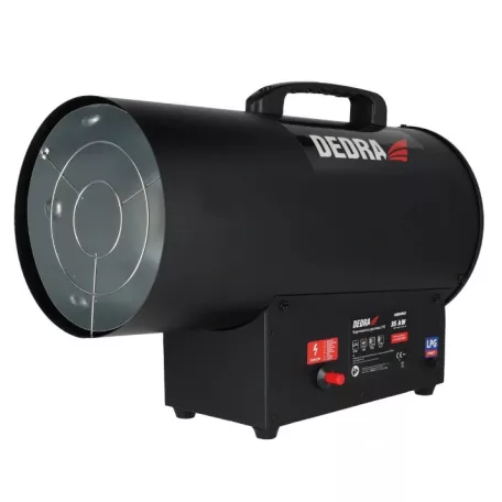 Gázüzemű hőlégfúGázüzemű hőlégfúvó 35 kW DEDRA DED9943, 750 m³/h, LPG G30, 2,41 kg/hvó, 35kW