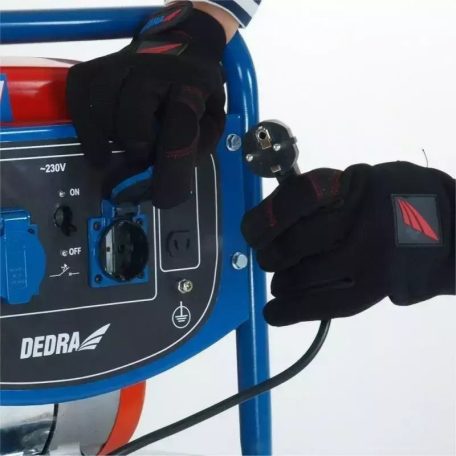 DEDRA Áramfejlesztő generátor 2,0kW, max.2,2kW, 2x220V, 1x12V, 8,3A,