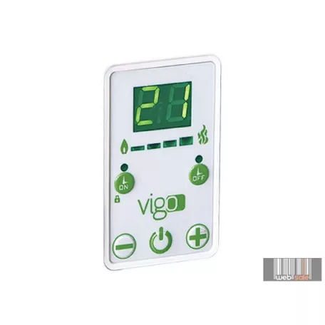 iVigo energiatakarékos fűtőtest 2500 watt elektronikus termosztáttal