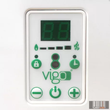 iVigo energiatakarékos fűtőtest 2500 watt elektronikus termosztáttal
