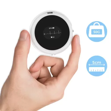 Viatom Lepod Pro ER3 12 elvezetéses 24 órás mini EKG holter monitor