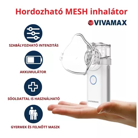Vivamax hordozható Mesh inhalátor (GYV23)