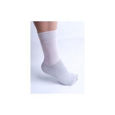  VivaFit GYVFSSLW4345 SilverSocks Long ezüstszálas zokni, fehér, 43-45