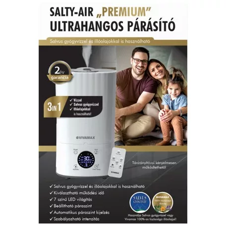 Vivamax Salty-Air "Premium" ultrahangos párásító 3in1