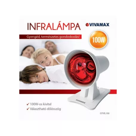 VIVAMAX Infralámpa 100 W-os izzóval GYVIL100