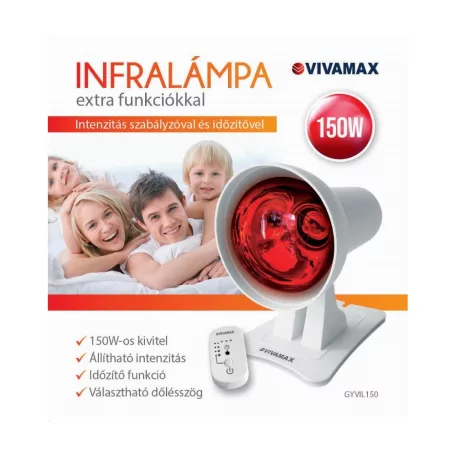 VIVAMAX Infralámpa extra funkciókkal (150 W-os izzóval) GYVIL150