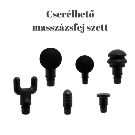 VIVAMAX Tartozék masszázsfej szett masszázspisztolyhoz GYVM36T