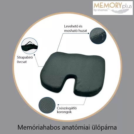Memory Plus Memóriahabos anatómiai ülőpárna GYVMF6