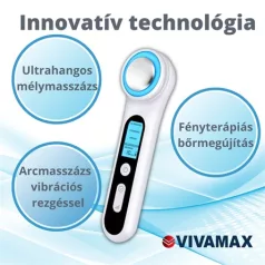   SkinMax Ultrahangos mélymasszázs készülék fényterápiával