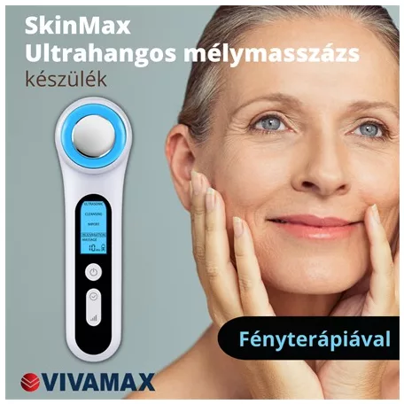 SkinMax Ultrahangos mélymasszázs készülék fényterápiával