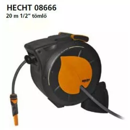 HECHT 08666 tömlőtartó tömlővel 1/2" 20m Hecht08666