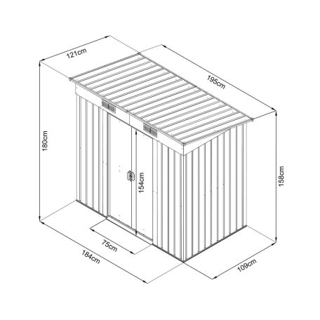 HECHT 4X6 PLUS KERTI SZERSZÁMTÁROLÓ HÁZ