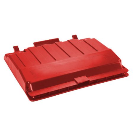 Konténer fedél piros, lapos konténerre 1100 literes 0013-6V 