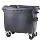 Europlast 660 literes műanyag konténer - fekete 0021-3
