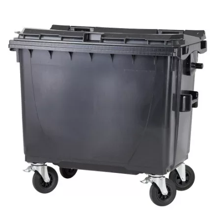 Europlast 660 literes műanyag konténer - fekete 0021-3