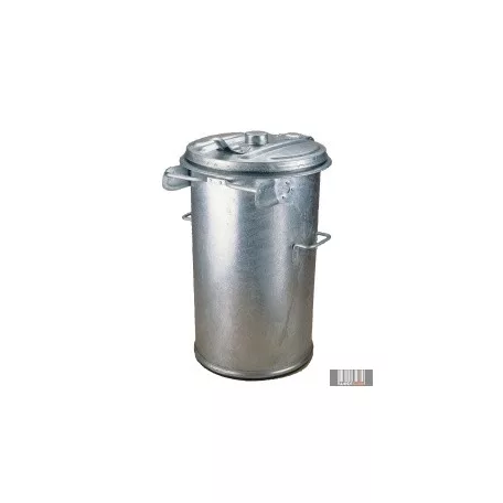 Tüzihorganyzott, fém hulladéktároló, kuka 90 l 1014