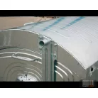 1100 l szelektív fém konténer 1 mm falvastagsággal - szürke tető