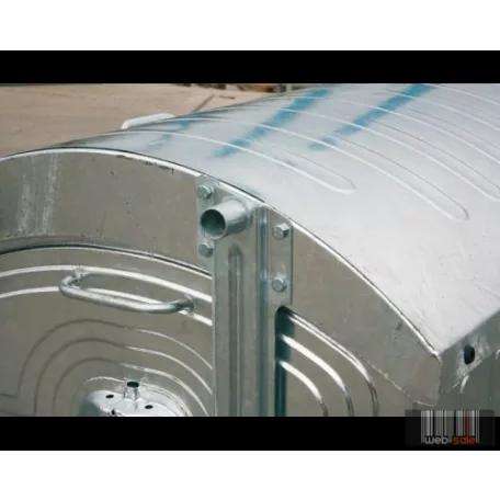 1100 l tüzihorganyzott konténer 1 mm falvastagsággal 1132E