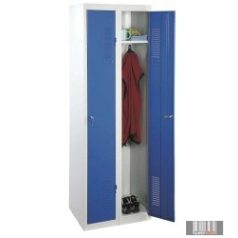   Összeszerelhető öltözoszekrény-szürke/ kék 1800x600x500mm