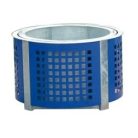 Virágtartó edény fém borítással - kör alakú 3950