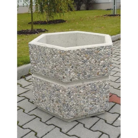 Hatszög alakú virágtartó edény 3998