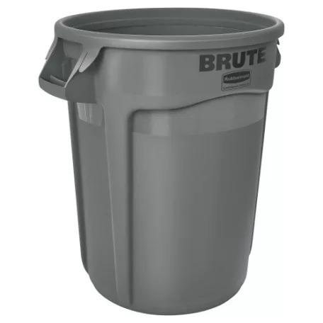 Round Brute - műanyag hulladékgyűjtő, 121,1 l, szürke 4242