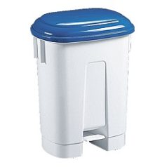   Műanyag hulladékgyűjtő kék fedél/fehér fedél 60 l 4267-1