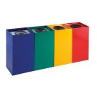 100 l szelektív hulladékgyűjtő - zöld 4345-2