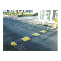   Lassító küszöb, fekvőrendőr záróelem sárga, magassága: 50 mm