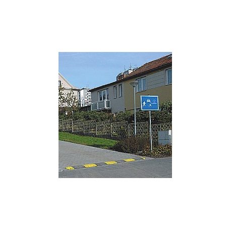 Lassító küszöb, fekvőrendőr részelem fekete, magassága: 60 mm