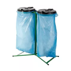 Műanyag fedelű kettős zsákállvány (2 x 120 l) 5238