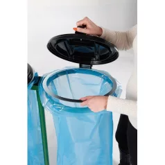Műanyag fedelű kettős zsákállvány (2 x 120 l) 5238