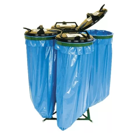 Műanyag fedelű kvatro zsákállvány (4 x 120 l) 5242