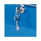 Munkaasztal acéllemezbol két fiókos szekrénnyel (2000x700 mm) 6292-3