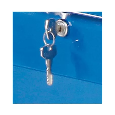 Munkaasztal acéllemezbol két fiókos szekrénnyel (2000x700 mm) 6292-3