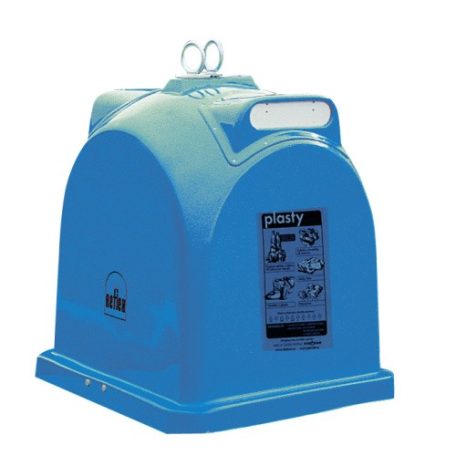 Üvegszövet betétes műanyag konténer papír gyűjtésre 1,1 m3