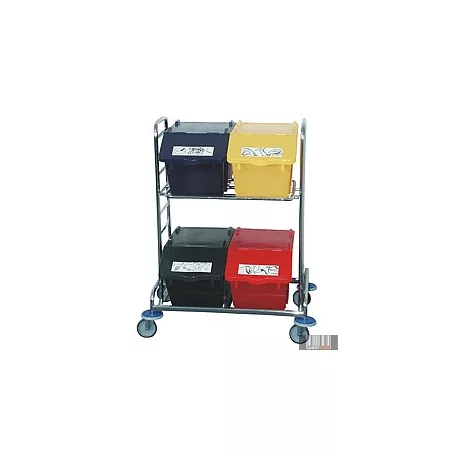 HUL-6799 Szelektív hulladékgyűjtők állvánnyal