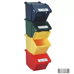  HUL-6800-6 Felnyitható fedelű szelektív hulladékgyujto - egyéb hulladék - piros