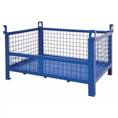 Fémrácsos láda rövid oldalfallal 7116