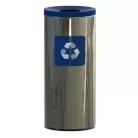 Rozsdamentes szelektív hulladéktároló – kék, 45 literes 7181-1