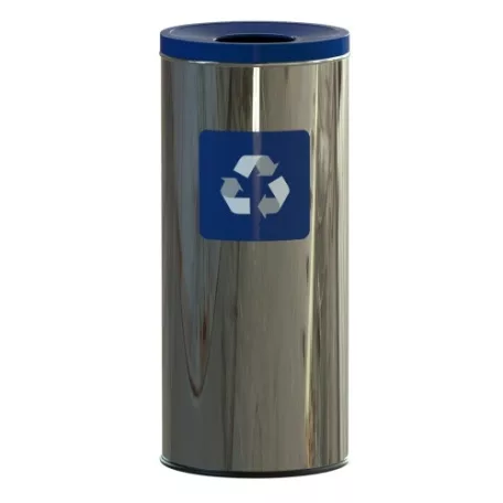 Rozsdamentes szelektív hulladéktároló – kék, 45 literes 7181-1